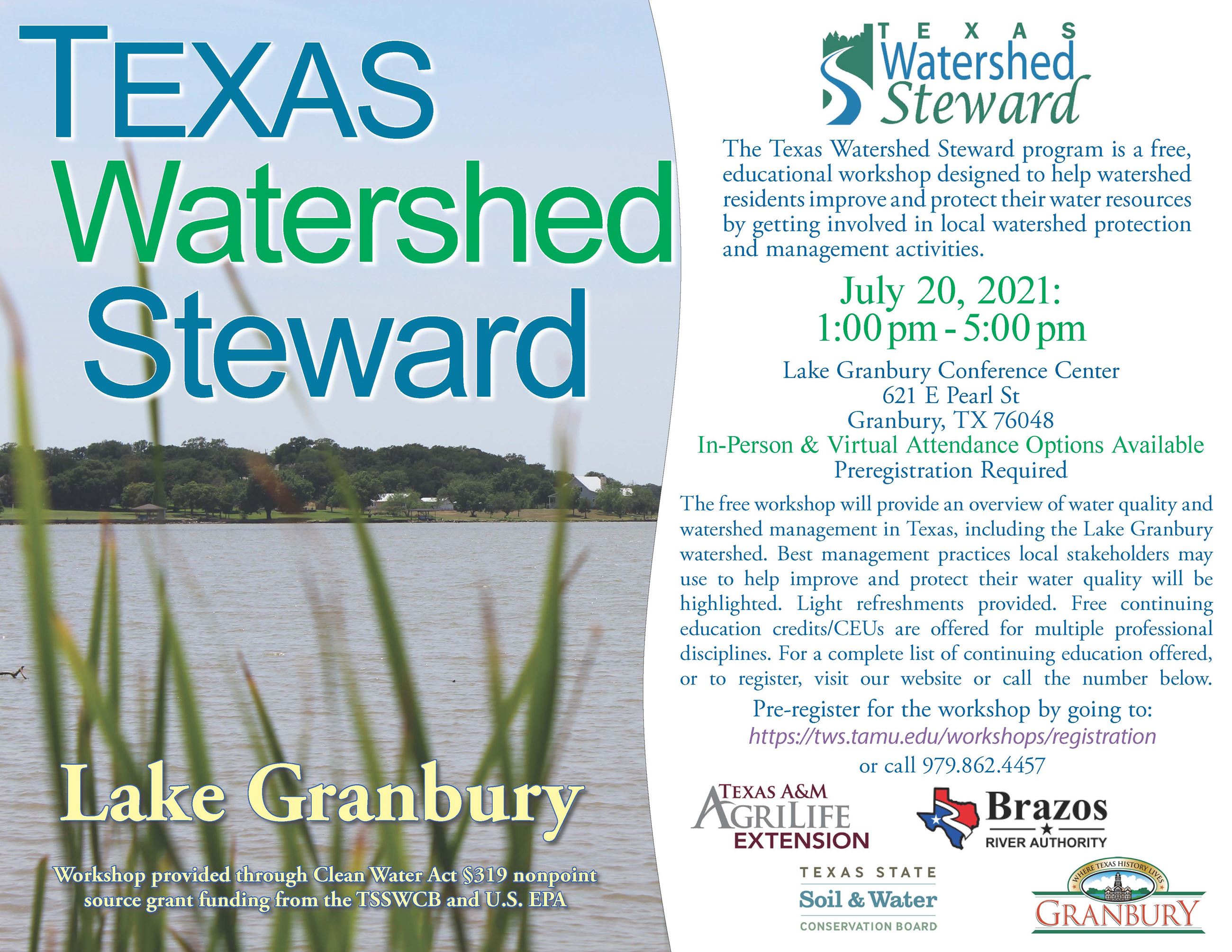 Lake Granbury TWS Flyer 2021