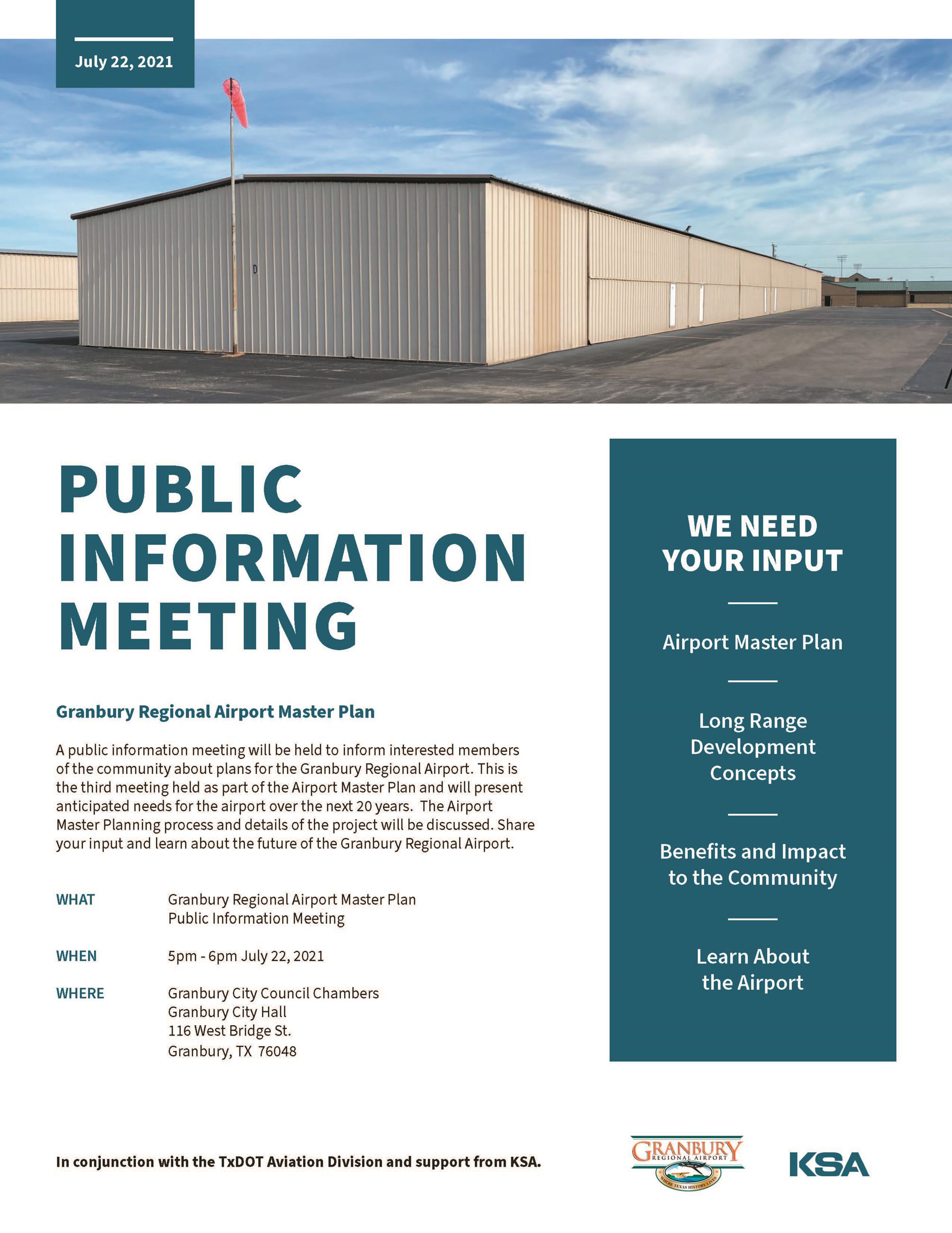Granbury Public Information Flyer