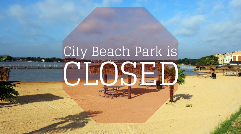 beach closed