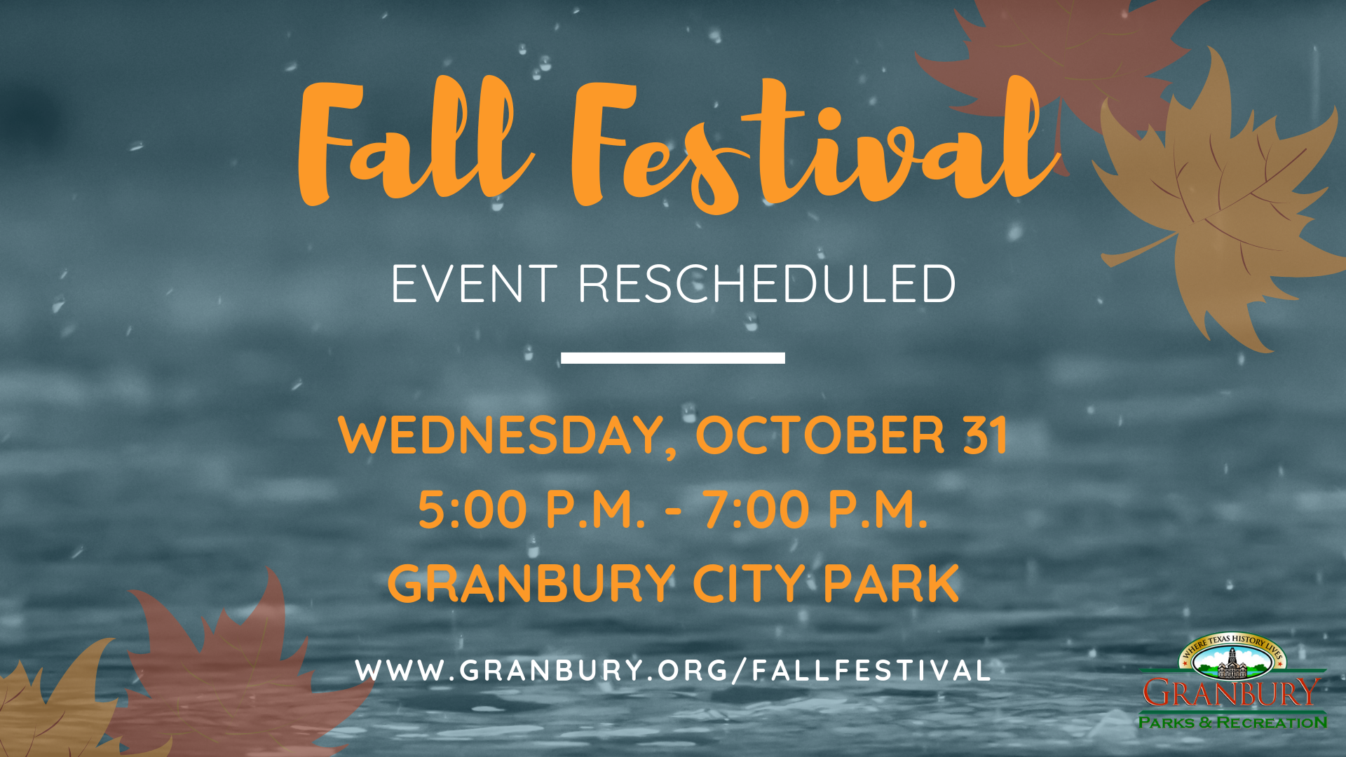Fall Festival - rescheduled