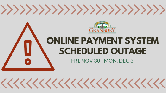 online payment system scheduled outage
