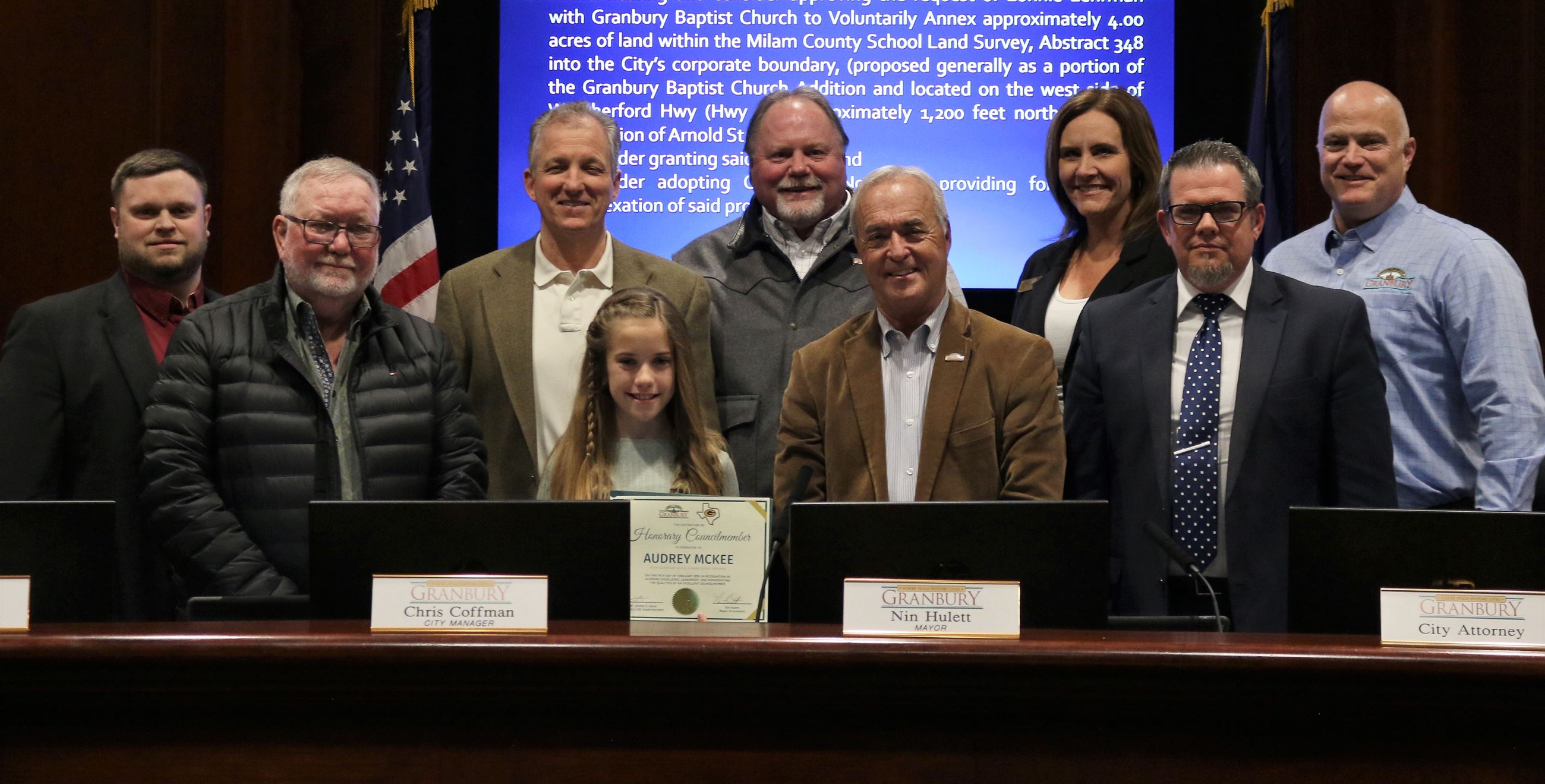 Audrey McKee Honorary Councilmember