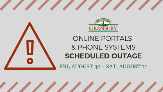 Online Portals and Phone Systems Scheduled Outage 8_30-8_31