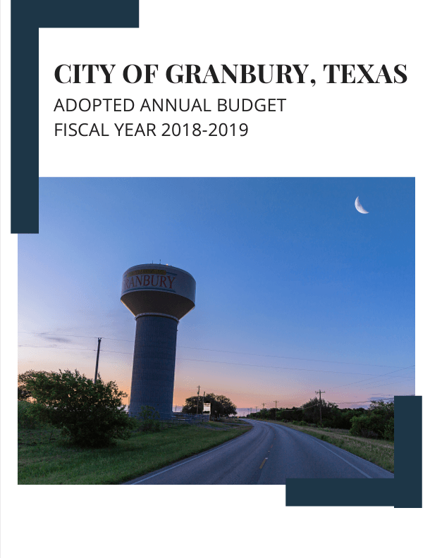 Budget FY 2019_Cover Adopted