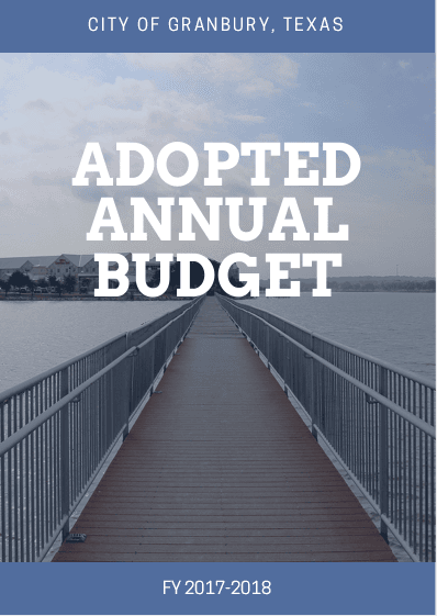 Budget FY 2018_Cover Adopted