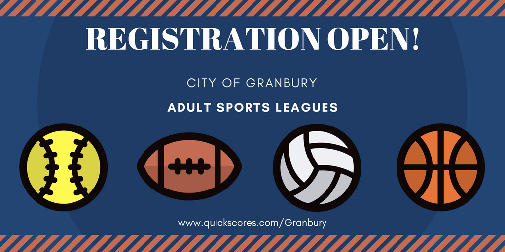 adult sports league registration
